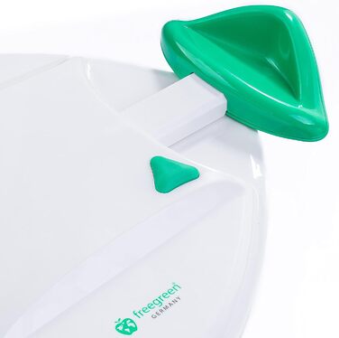 Салатниця з центрифугою Freegreen Germany 5л - біла, з рецептами та кришкою для зливу води