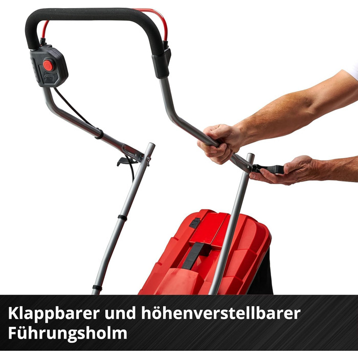 Акумуляторний газонокосарка Einhell GE-CM 18/33 Li Kit Power X-Change (18 В, 33 см, безщітковий двигун, 30 л, 25-65 мм)