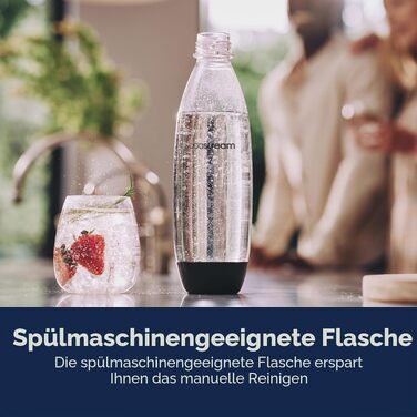 Сифон для газування води SodaStream Terra (чорний) з пляшкою CO2 та DWS