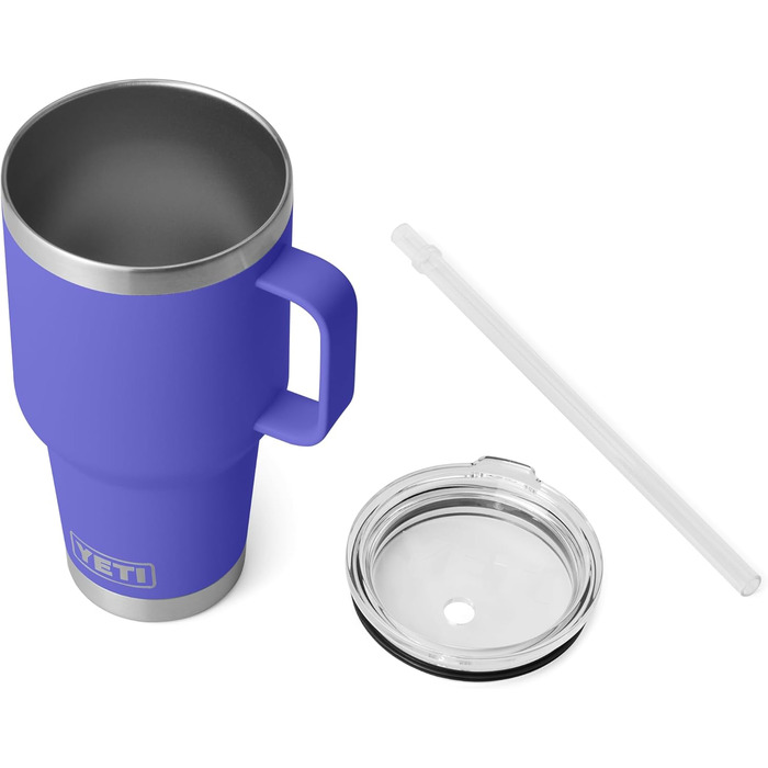 Термокружка YETI Rambler з кришкою-соломинкою, 1 л (35 oz), колір Ultra Marine Violet