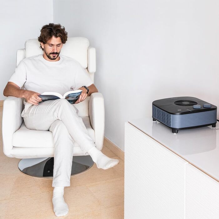Електричний обігрівач Cecotec ReadyWarm Force, 2000W, чорний. Регульований термостат, 2 режими потужності, 3 режими роботи, зона покриття до 20м²