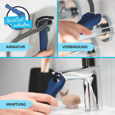 Змішувач для ванної кімнати Grohe Start, економічний, з холодною водою в середній позиції, з висувним зливом, 17 см, хром, 23551002 (Push-Open, економія води)
