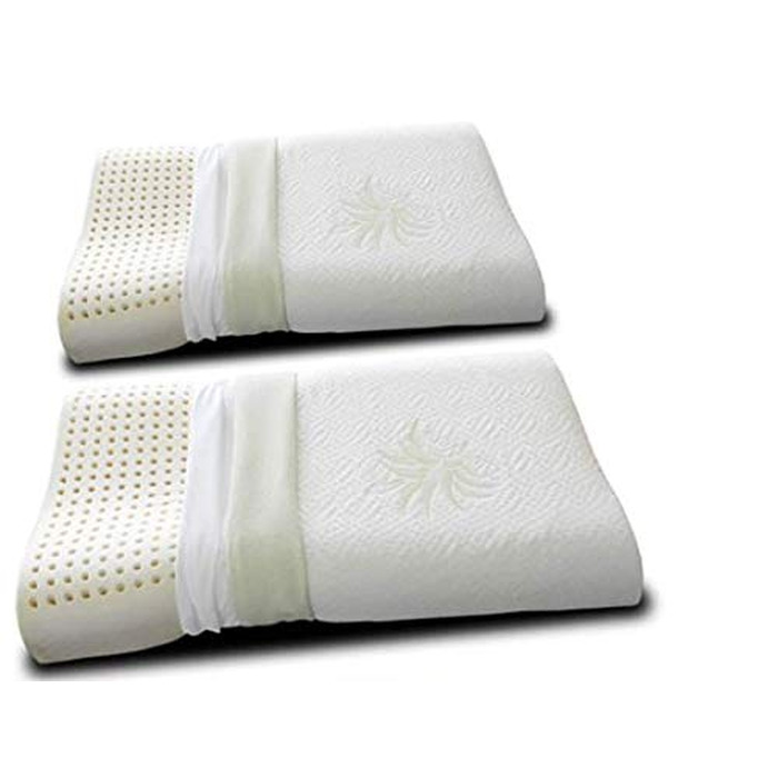Подушка ортопедична EvergreenWeb 40x80 см з піни Memory Foam та Aloe Vera, знімний чохол, для підтримки шийного відділу хребта, медичний виріб