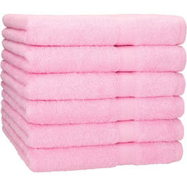 Набір рушників Betz Palermo 6 шт 70x140 см 100% бавовна рожеві для душу та ванної
