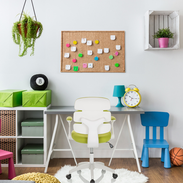 Дитячий стілець / дитячий письмовий стілець KID ERGOLINO W тканина зелений hjh OFFICE