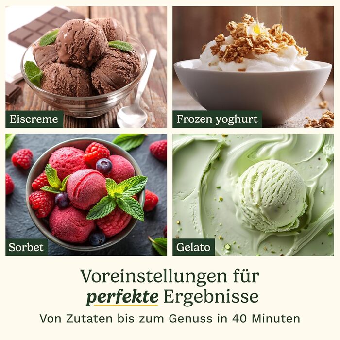 Морожениця Cuisinart FreezeEase самоохолоджувана, срібляста – для морозива, сорбету, замороженого йогурту (без попереднього заморожування, 3 режими, 40 хв)