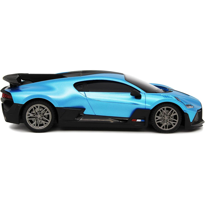 Модель автомобіля Bugatti Divo синього кольору 1:24 CMJ, радіокерування 2.4 GHz, офіційна ліцензія
