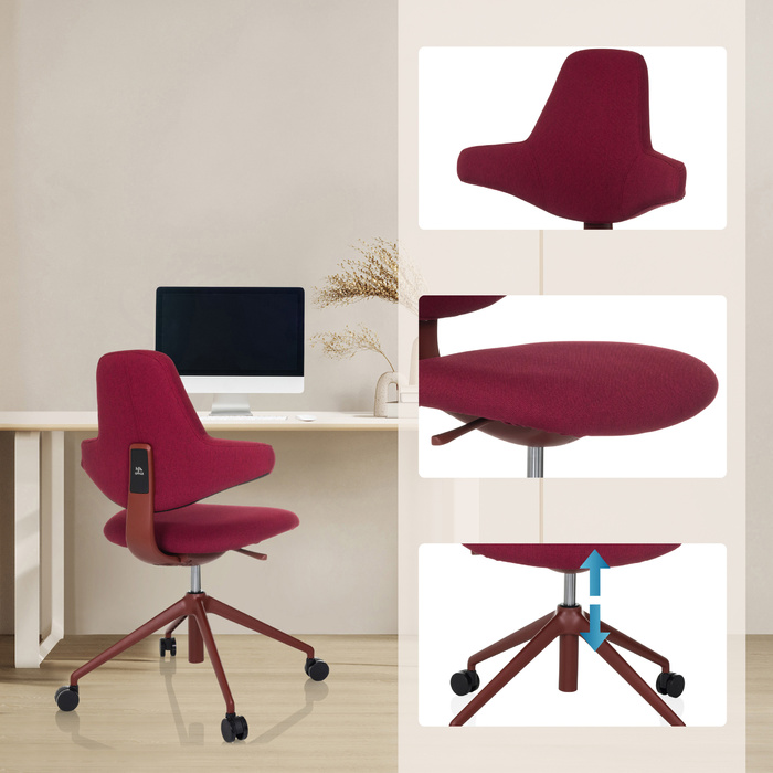 Офісне крісло / дизайнерське поворотне крісло PALIANO red hjh OFFICE