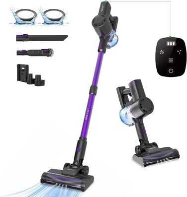 Пилосос Vactidy Blitz V8Pro акумуляторний, 25 кПа, бездротовий, до 40 хв роботи, для твердих підлог і шерсті тварин, оновлена щітка, самостійно стоїть