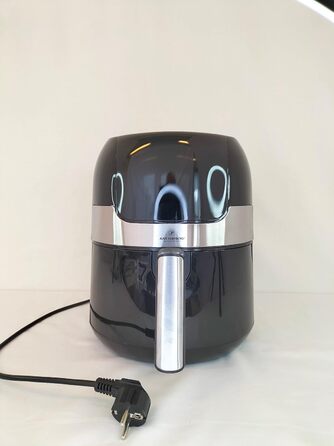 Фритюрниця Just Perfecto 3,5 л з LED-екраном, аерофритюрниця без олії, 1400 Вт, 9 програм, до 200°C, для картоплі фрі, здорове приготування