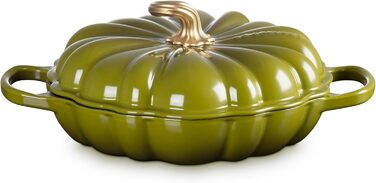 Каструля для тушкування Le Creuset з емальованого чавуну, 2.75 л, білий колір (Leaf It to Me)