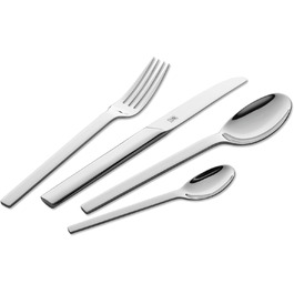 Столовий набір ZWILLING Minimale 68 предметів для 12 осіб, матова нержавіюча сталь 18/10, сріблястий, преміум якість