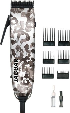 Професійна машинка для стрижки волосся JAGUAR CM 2000 Camo, мережевий тример, з насадками, швидка заміна ножів