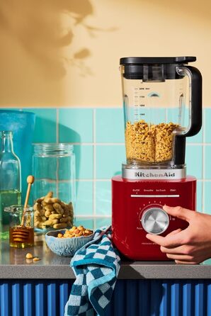 Блендер стаціонарний KitchenAid 5KSB2073EPL Pure Power Empire Red, 1.5 л, 10 швидкостей, для смузі та супів