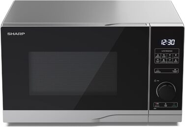 Мікрохвильова піч SHARP PS234AES 900 Вт, 10 режимів, розморожування, срібляста, 483x281x377 мм