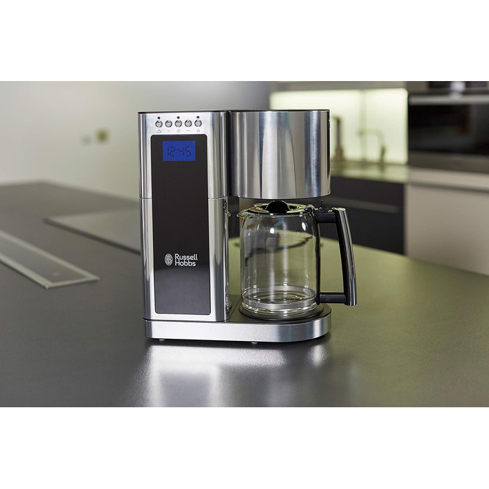 Тостер Russell Hobbs Elegance Glas/Нержавіюча сталь - 2 тости/1 широкий, підставка для булочок, 6 режимів, розморожування/підігрів