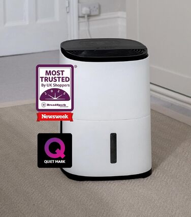 Meaco MeacoDry Arete® Two 25L: Повітряний осушувач та очищувач з HEPA-фільтром H13, Wi-Fi, інтелектуальні режими (вугільний фільтр, 5 років гарантії)