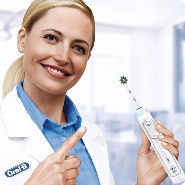 Смінні насадки для електричної зубної щітки Oral-B CrossAction, білі, 10 шт (8+2)