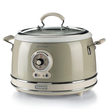 Мультиварка Ariete Vintage 2904 блакитна 3.5 л для рису, приготування на пару, повільного приготування з керамічним антипригарним покриттям 650 Вт