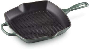 Сковорода-гриль LE CREUSET Signature з чавуну, квадратна, 26 см, для всіх типів плит (включно з індукційними), 2,86 кг, кольору 'Офенрот'