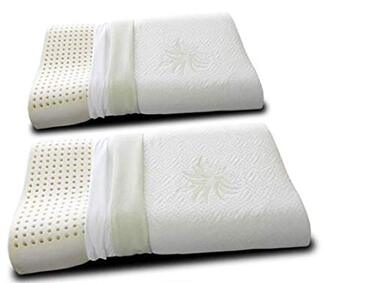 Подушка ортопедична EvergreenWeb 40x80 см з піни Memory Foam та Aloe Vera, знімний чохол, для підтримки шийного відділу хребта, медичний виріб