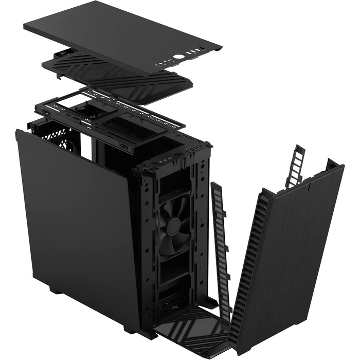 Корпус Fractal Design Define 7 Mini Black, алюміній/сталь, безшумний, Micro ATX, міні-тауер