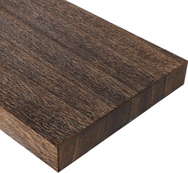 Настінна полиця AMADA HOMEFURNISHING з дерева Paulownia, 40x15x2.5 см, коричнева - для вітальні, спальні, кухні, офісу