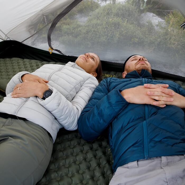 Термокилимок Naturehike 3,5R для кемпінгу, ультралегкий, самонадувний, зимовий (до -6°C), з насосною сумкою, підвищена ізоляція, висока міцність