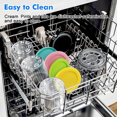 Контейнери для Ninja Creami Deluxe (4 шт) 680 мл, для NC500/NC501, з кришками - аксесуари для морозива