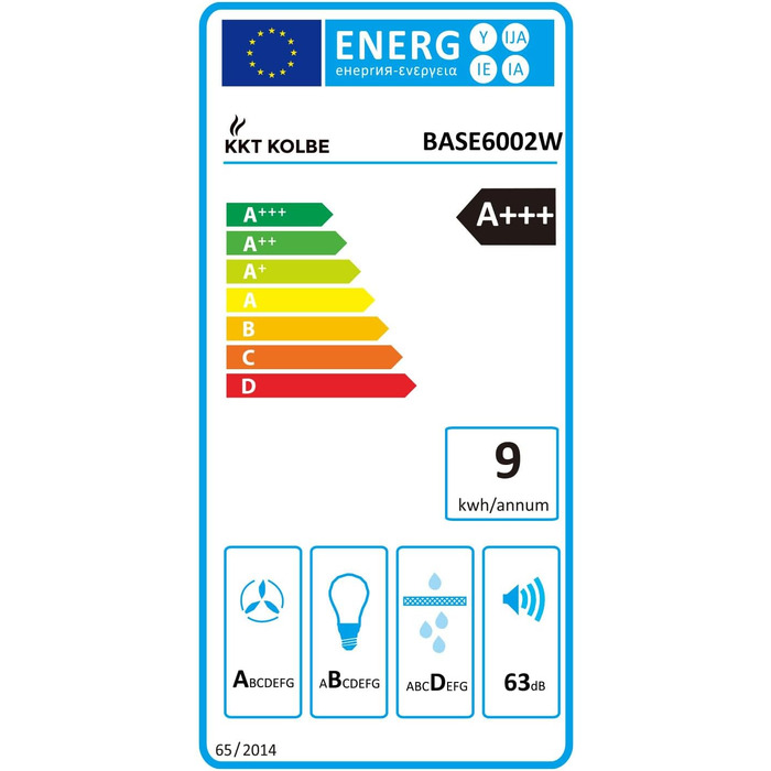 Витяжка кухонна KKT KOLBE BASE6004S 60 см, чорна, скло та нержавіюча сталь, LED-підсвітка, керування жестами та SensorTouch, режим відведення та рециркуляції