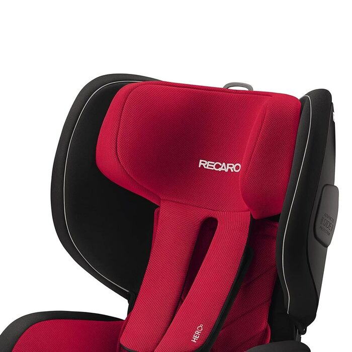 Дитяче автокрісло RECARO Optiafix Racing Red, червоне, з ISOFIX