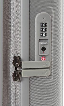 Валіза Mandarina Duck Logoduck на колесах, 40x55x20/23 см, срібляста, пластик