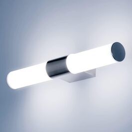 ELINKUME LED дзеркальна лампа для ванної 40 см, 8 Вт, IP65, холодне світло, 880 Лм, водонепроникна, настінна, з нержавіючої сталі, для макіяжу та освітлення шафи
