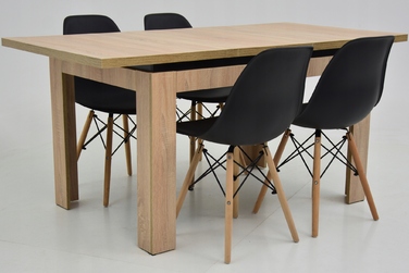 Набір з 4 стільців та столу 80x120 у скандинавському стилі ARTISAN SALON