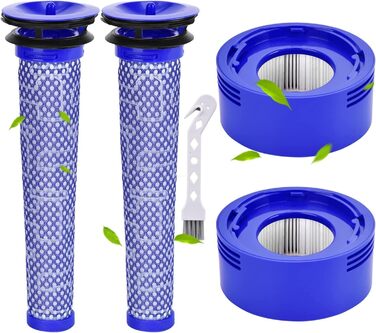 Комплект із 2 фільтрів для пилососів Dyson V7/V8, змінні HEPA фільтри Rebirthcare для моделей Absolute, Animal, Motorhead, заміна 965661-01 і 967478-01