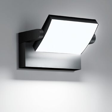 Стіна LED світильник настінний 40W 4000LM, поворотна панель 350°, водонепроникний IP65, колір світла 6000K (холодне біле), чорний