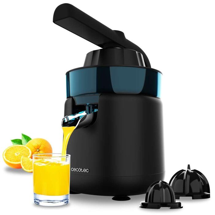 Citruspresse електрична Cecotec EssentialVita Hyden 120 для апельсинів та цитрусових, 120 Вт, чорна
