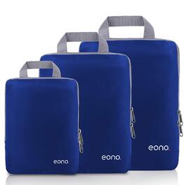 Набір компресійних органайзерів для одягу в подорожі Eono by Amazon, 4 предмети, темно-синій — сумка-пакувальник для валізи та рюкзака