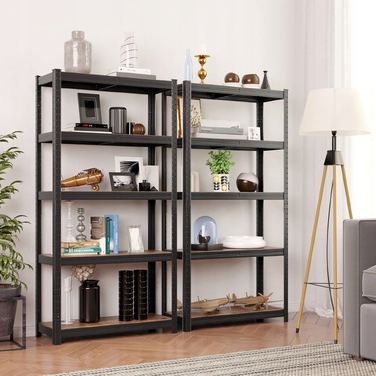 Стелаж Songmics, 75 x 150 x 30 см, чорний