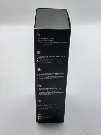 HIENA PRO Професійна машинка для стрижки волосся і бороди для чоловіків, бездротова, з LED-дисплеєм, чорна, тример для перукарів