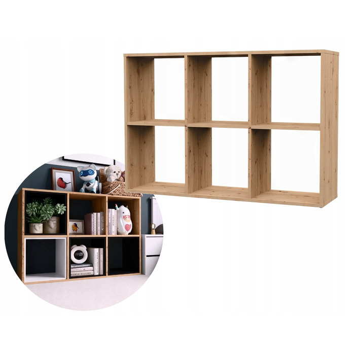 Стелаж TopEshop 110 x 75 x 30 см, дуб артизан