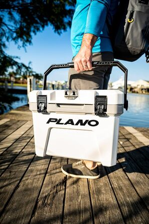 Термоконтейнер Plano Frost 21 л з кошиком, білий/чорний, ізоляційний бокс для льоду для кемпінгу, риболовлі, пікніка