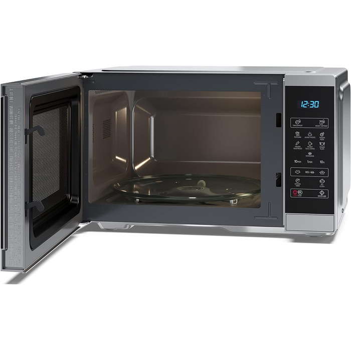 Мікрохвильова піч SHARP YC-MS252AE-S, 900 Вт, 11 режимів, розморожування, срібляста, 47,2x28x34,5 см