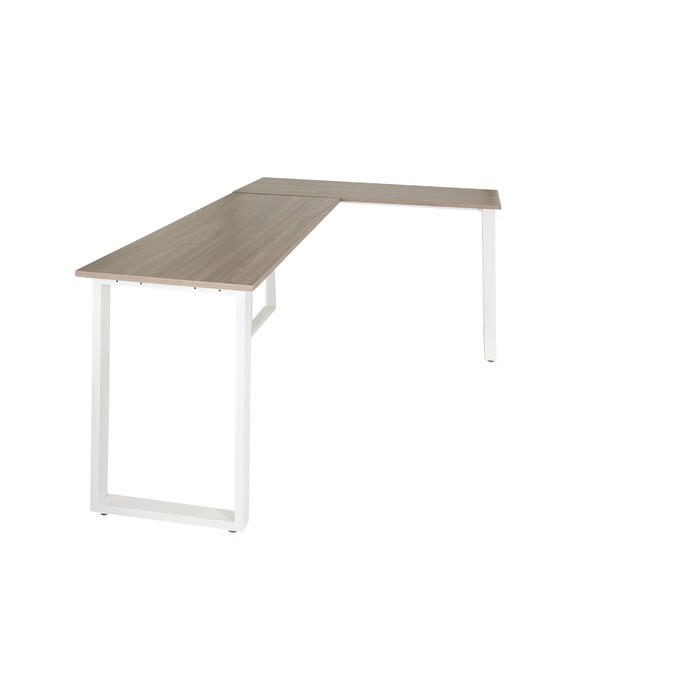 Робочий стіл WORKSPACE BASIC I 165 x 120 см сірий / білий hjh OFFICE