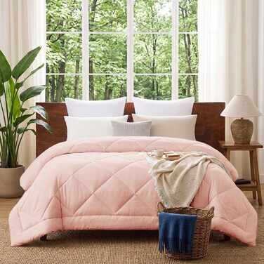 Всесезонна ковдра CozyLux 155x220 см, колір Blush Pink (ніжно-рожевий)