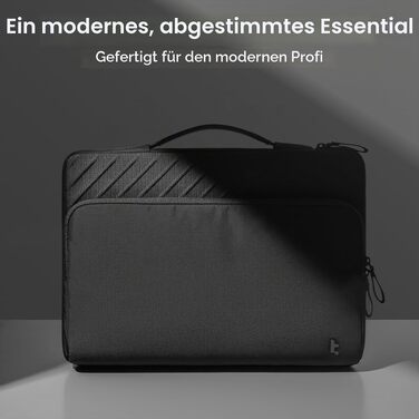 Сумка для ноутбука tomtoc 360° Business для MacBook Air M5 та MacBook Pro 13 дюймів, чорна, преміум-якість