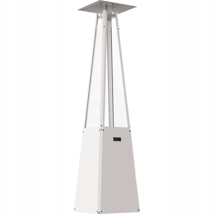 Газовий обігрівач-парасолька для саду та тераси KRATKI Umbrella 12 кВт, білий