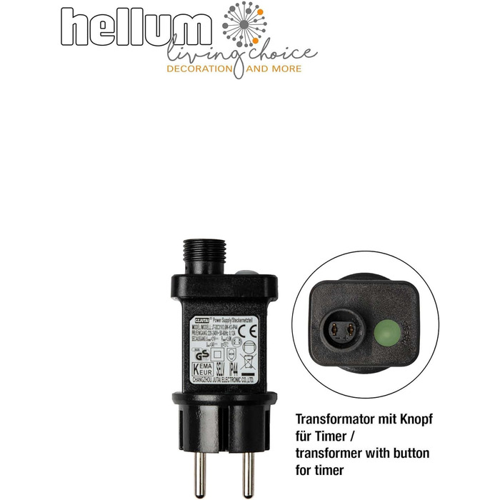 Світлодіодна гірлянда hellum для вулиці й дому, 160 LED, тепле біле світло, з таймером, прозорий кабель, довжина 15,9 м, електрична
