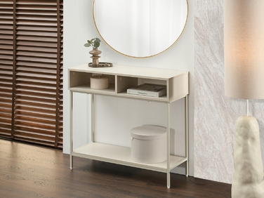Консольний столик Mebel-Partner, кремовий матовий, 80 x 75 x 30 см