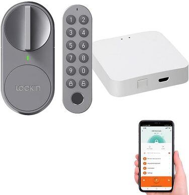Розумний дверний замок VisorTech з PIN-кодом, відбитком пальця та Wi-Fi керуванням – електронний замок з сенсором для дверей